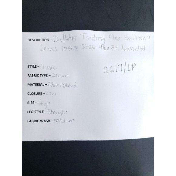 Duluth Trading Co Flex Ballroom Jeans Men's 48/32 Gusseted - Picture 6 of 7